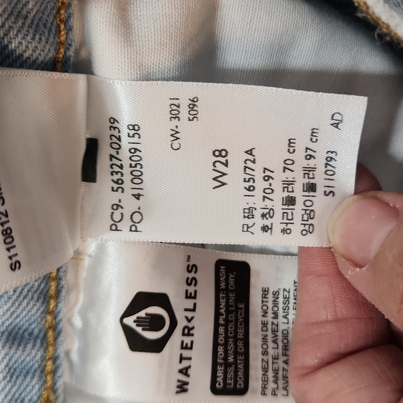 Levis Premium 501 Button Fly High Rise Jean Shorts - Picture 7 of 7